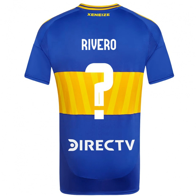 Danxen Dětské Simón Rivero #0 Bílá Modrá Domů Hráčské Dresy 2025/26 Dres