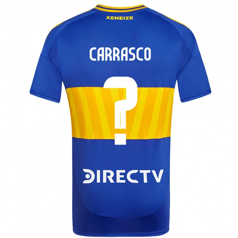 Danxen Dětské Julian Carrasco #0 Bílá Modrá Domů Hráčské Dresy 2025/26 Dres