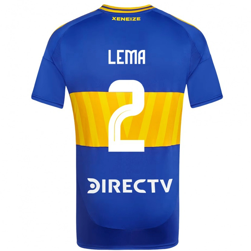 Danxen Dětské Cristian Lema #2 Bílá Modrá Domů Hráčské Dresy 2025/26 Dres