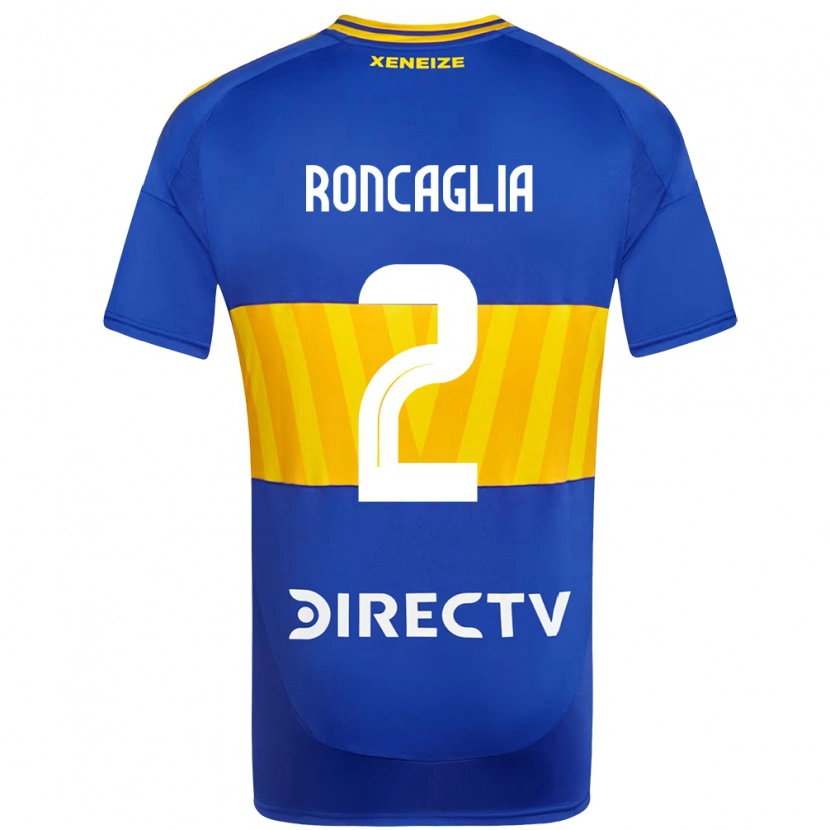 Danxen Dětské Facundo Roncaglia #2 Bílá Modrá Domů Hráčské Dresy 2025/26 Dres