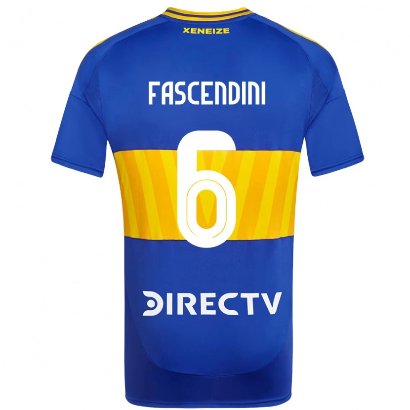 Danxen Dětské Valentin Fascendini #6 Bílá Modrá Domů Hráčské Dresy 2025/26 Dres