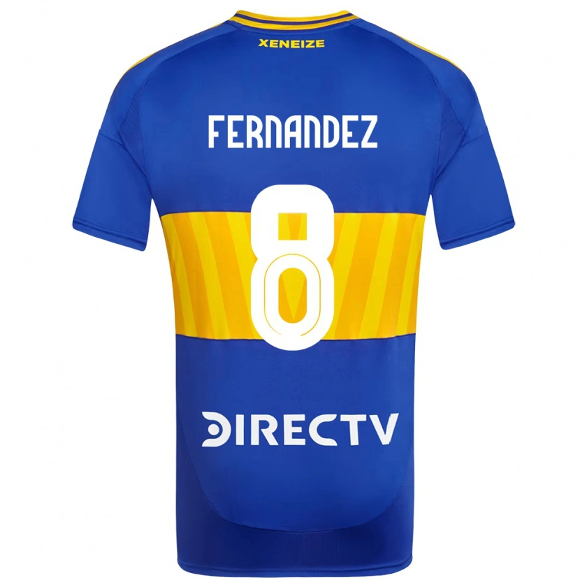 Danxen Dětské Guillermo Fernandez #8 Bílá Modrá Domů Hráčské Dresy 2025/26 Dres