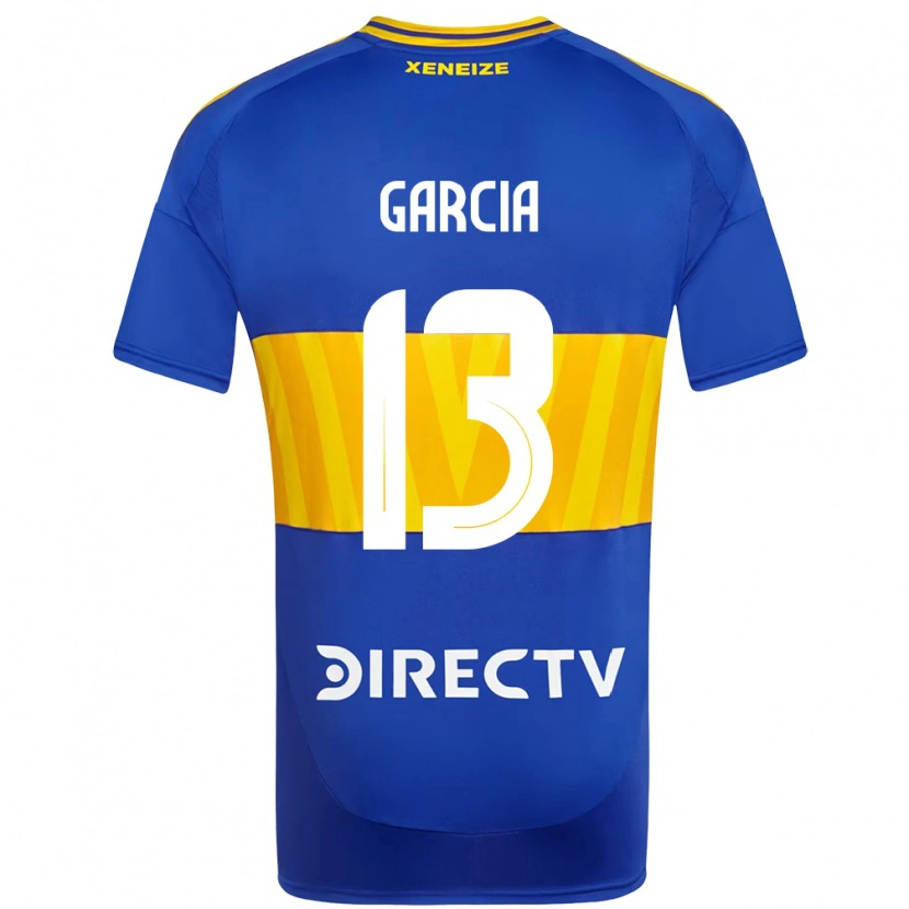 Danxen Dětské Javier García #13 Bílá Modrá Domů Hráčské Dresy 2025/26 Dres