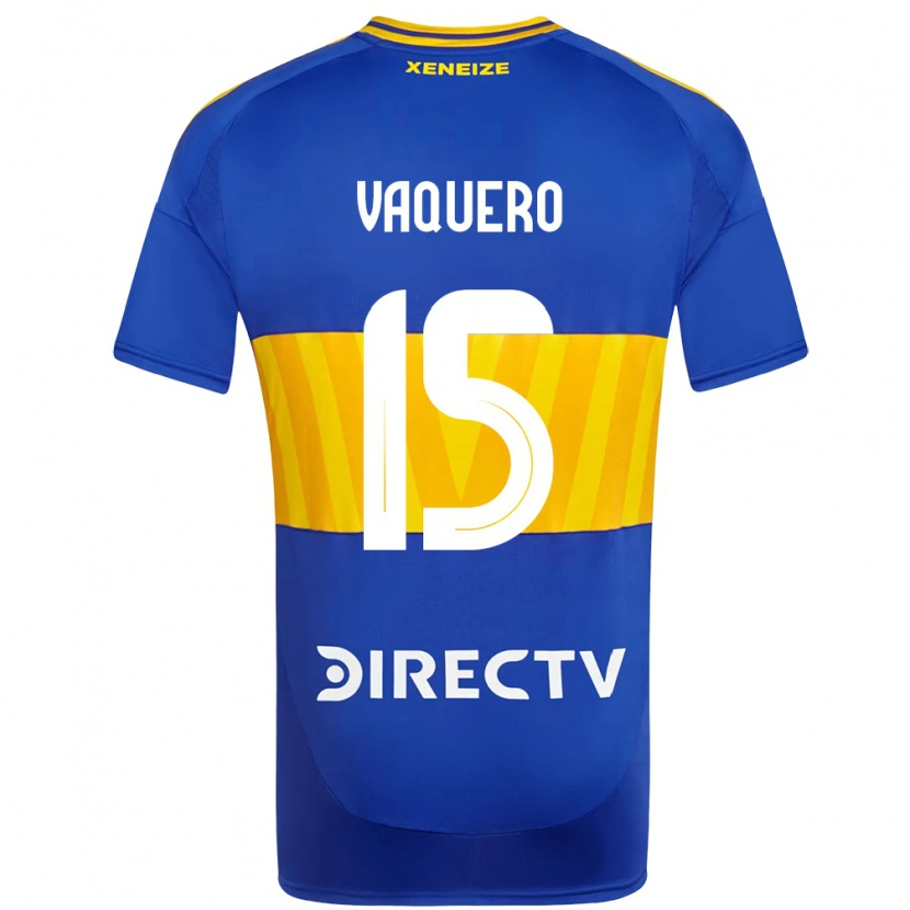 Danxen Dětské Ivan Vaquero #15 Bílá Modrá Domů Hráčské Dresy 2025/26 Dres