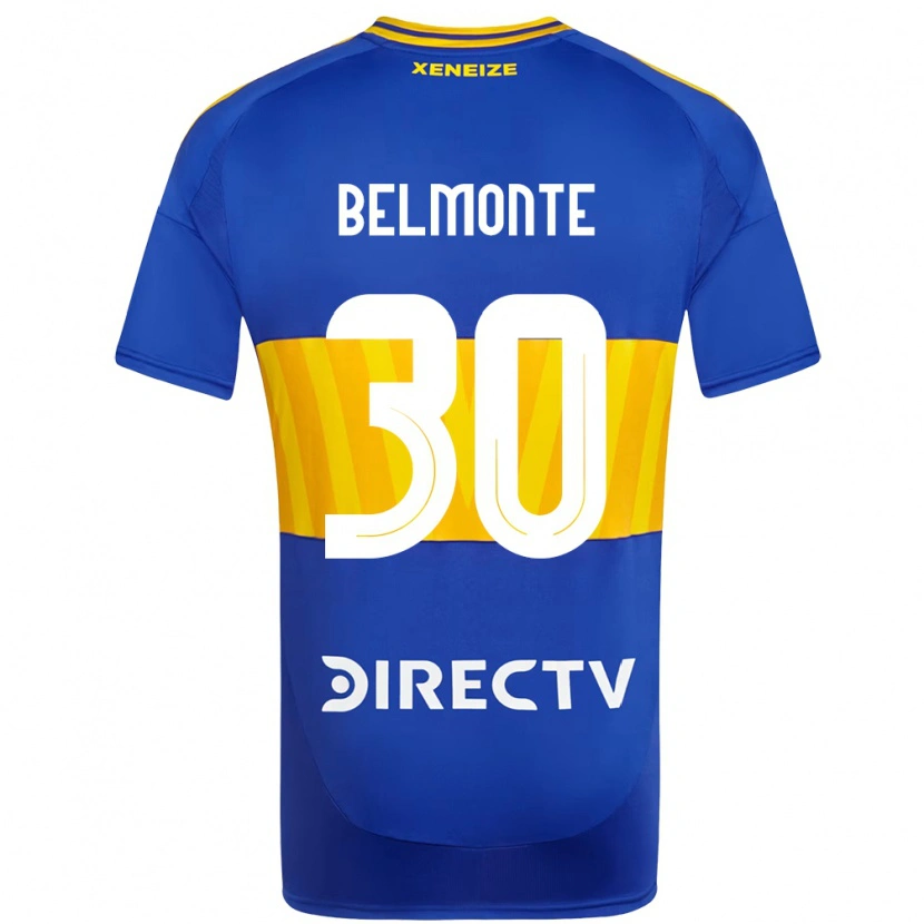 Danxen Dětské Tomás Belmonte #30 Bílá Modrá Domů Hráčské Dresy 2025/26 Dres