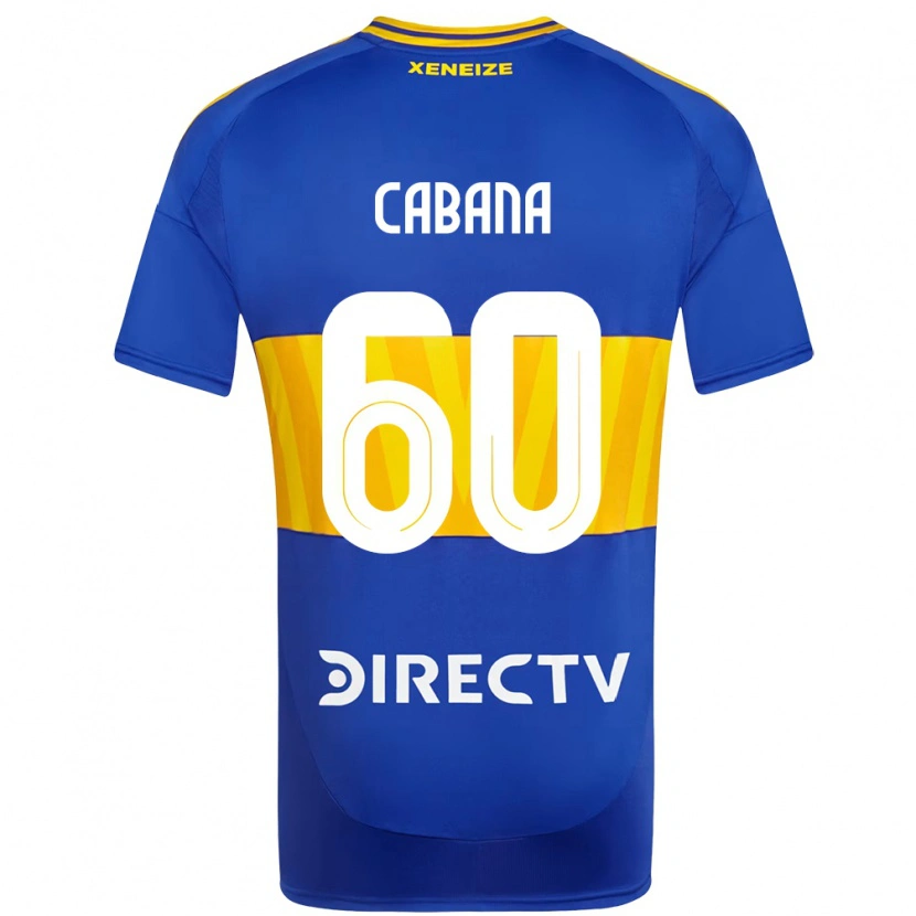 Danxen Dětské Juan Pablo Cabana #60 Bílá Modrá Domů Hráčské Dresy 2025/26 Dres