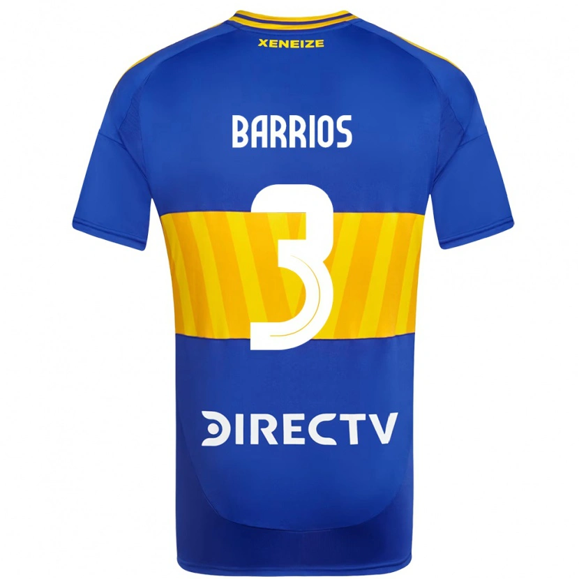Danxen Dětské Gabriela Barrios #3 Bílá Modrá Domů Hráčské Dresy 2025/26 Dres