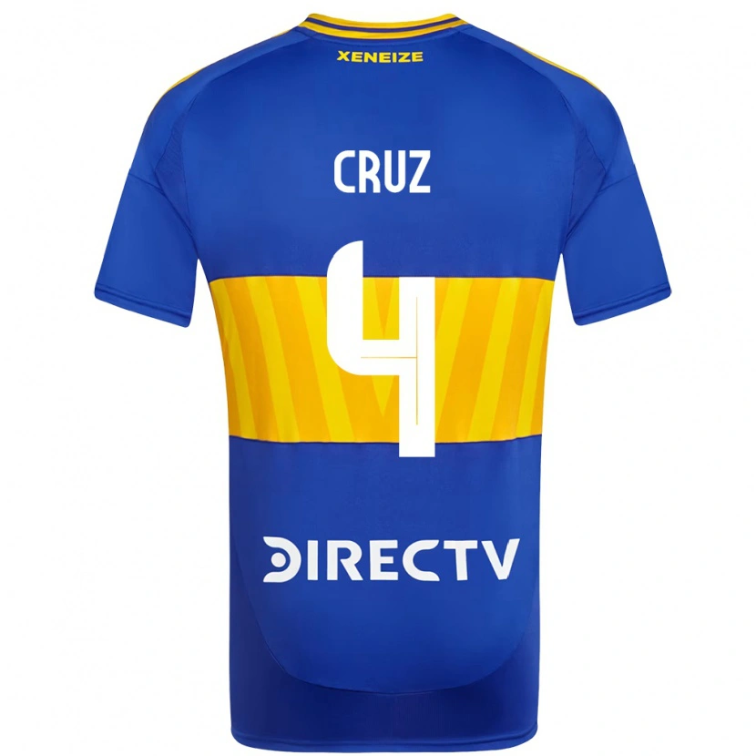 Danxen Dětské Julieta Cruz #4 Bílá Modrá Domů Hráčské Dresy 2025/26 Dres