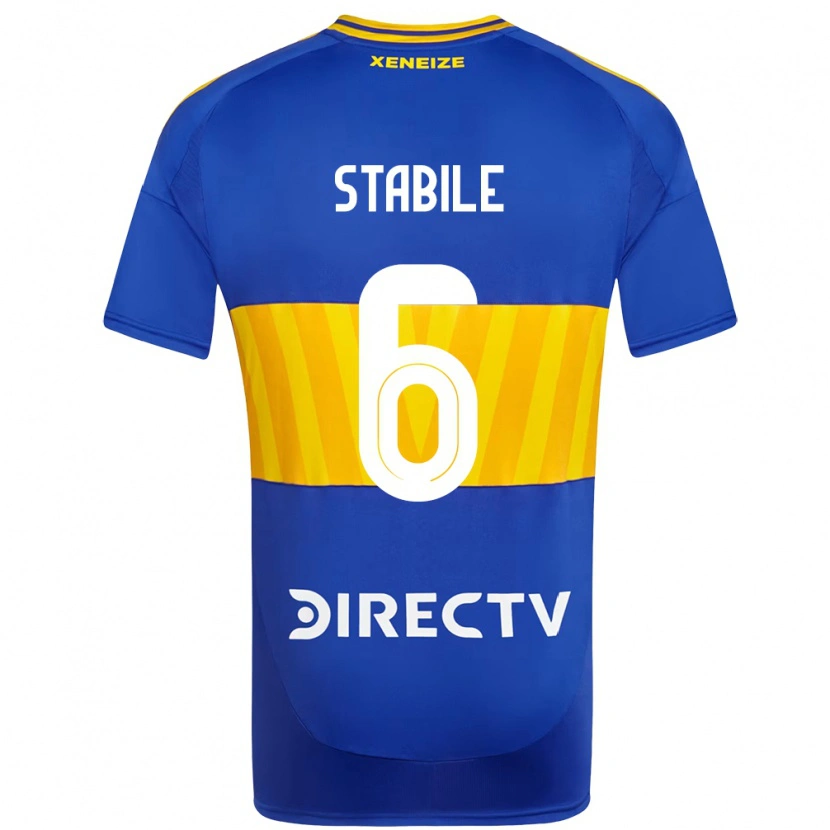 Danxen Dětské Eliana Stábile #6 Bílá Modrá Domů Hráčské Dresy 2025/26 Dres