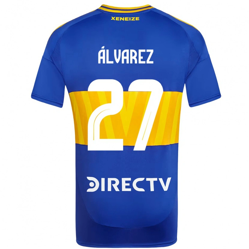 Danxen Dětské Violeta Álvarez #27 Bílá Modrá Domů Hráčské Dresy 2025/26 Dres