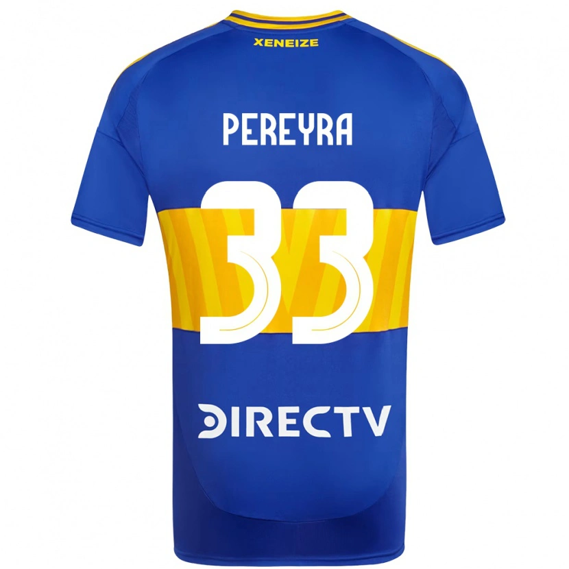 Danxen Dětské Araceli Pereyra #33 Bílá Modrá Domů Hráčské Dresy 2025/26 Dres
