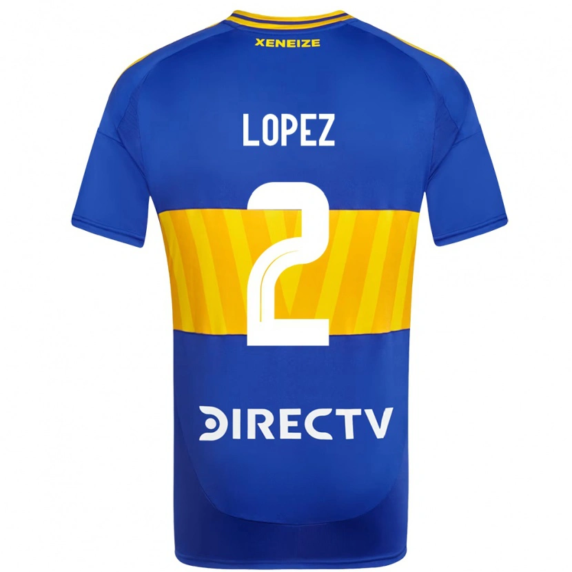Danxen Dětské Lisandro Lopez #2 Bílá Modrá Domů Hráčské Dresy 2025/26 Dres