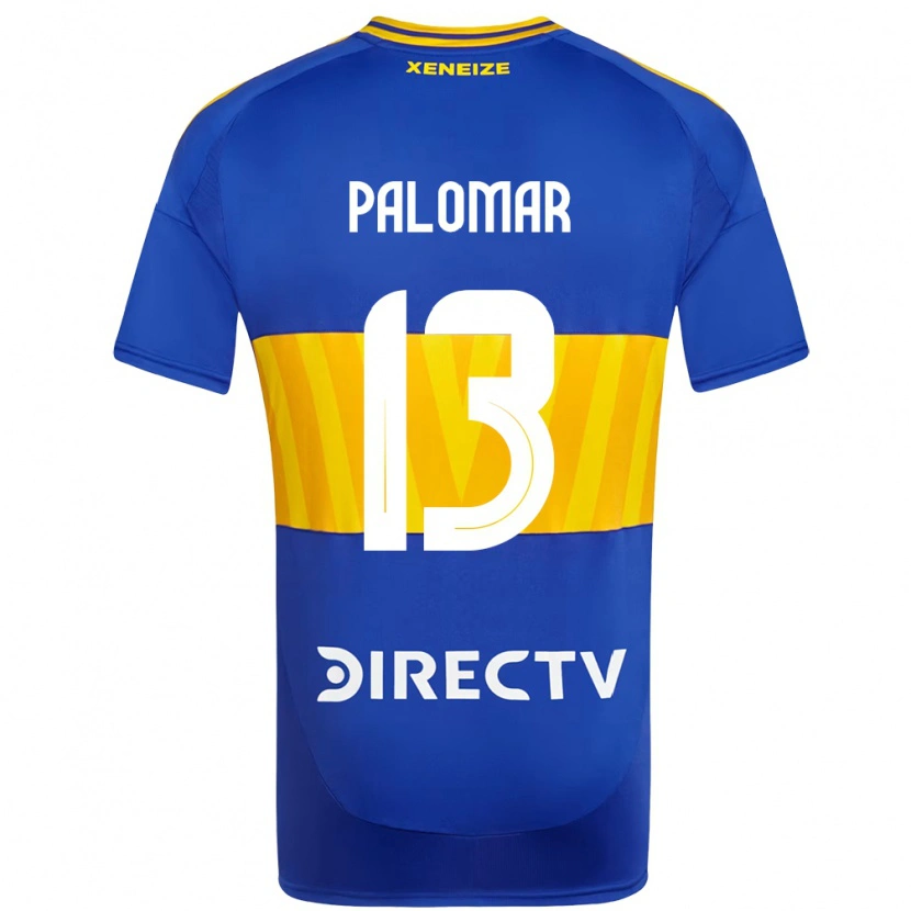 Danxen Dětské Estefania Palomar #13 Bílá Modrá Domů Hráčské Dresy 2025/26 Dres