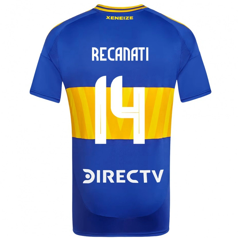 Danxen Dětské Bianca Recanati #14 Bílá Modrá Domů Hráčské Dresy 2025/26 Dres