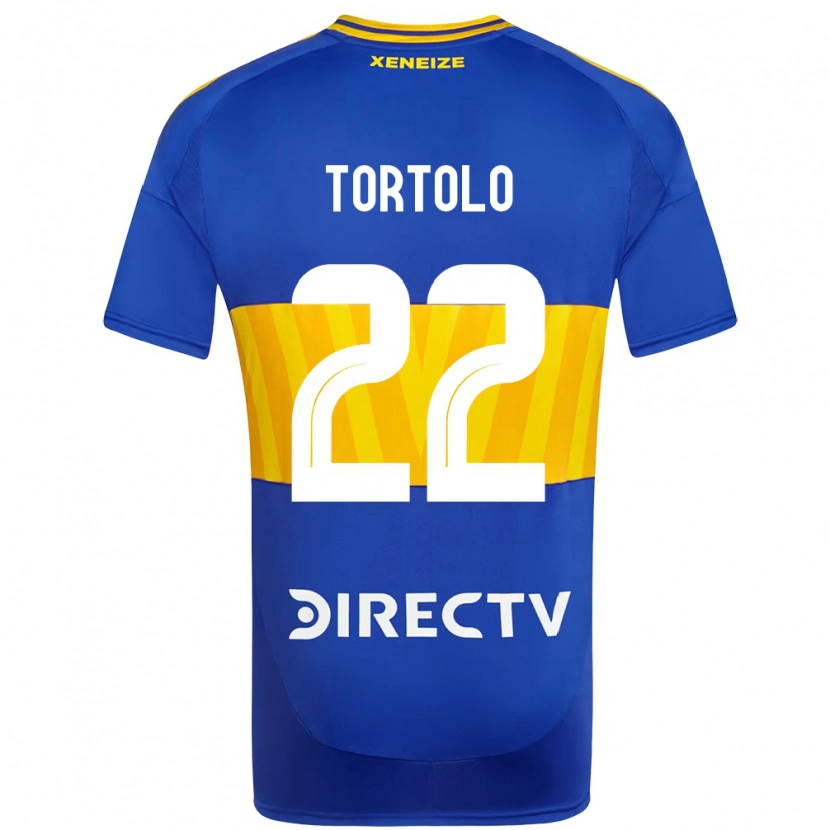 Danxen Dětské Dulce Tortolo #22 Bílá Modrá Domů Hráčské Dresy 2025/26 Dres