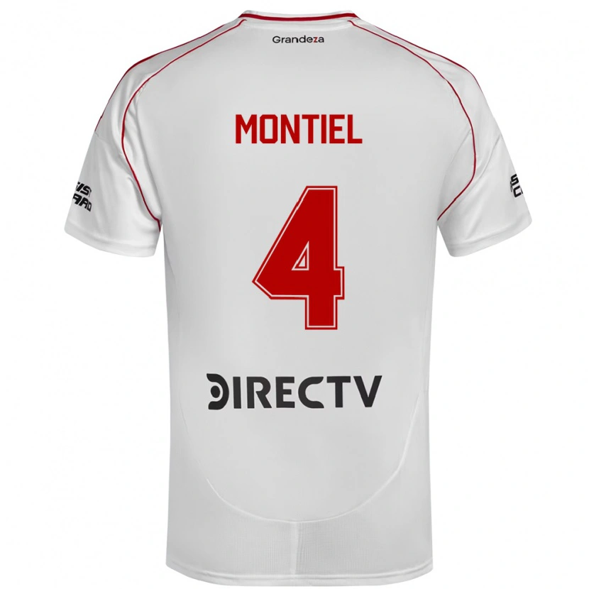 Danxen Dětské Gonzalo Montiel #4 Burgundská Purpurová Domů Hráčské Dresy 2025/26 Dres