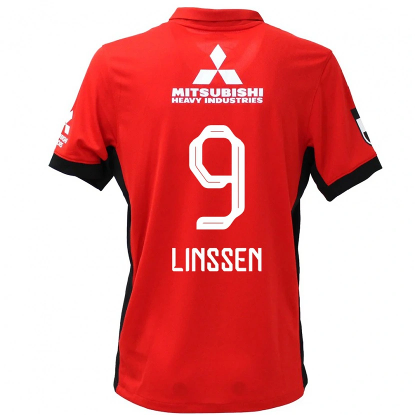 Danxen Dětské Bryan Linssen #9 Bílá Černá Domů Hráčské Dresy 2025/26 Dres