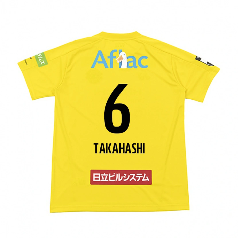 Danxen Dětské Shunki Takahashi #6 Černá Žlutá Domů Hráčské Dresy 2025/26 Dres