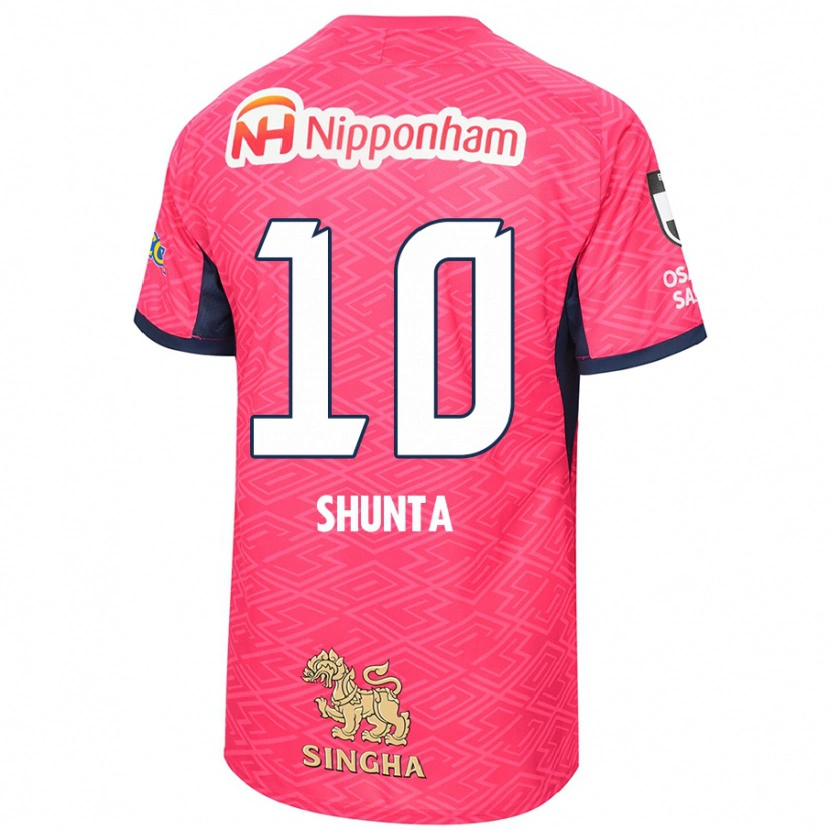 Danxen Dětské Shunta Tanaka #10 Bílá Sakura Růžová Domů Hráčské Dresy 2025/26 Dres