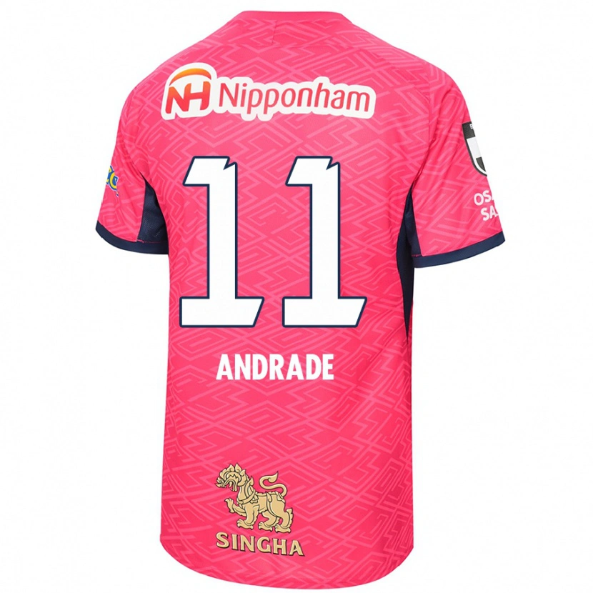 Danxen Dětské Thiago Andrade #11 Bílá Sakura Růžová Domů Hráčské Dresy 2025/26 Dres