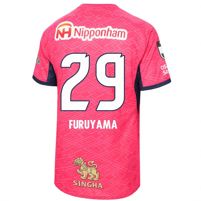 Danxen Dětské Kengo Furuyama #29 Bílá Sakura Růžová Domů Hráčské Dresy 2025/26 Dres