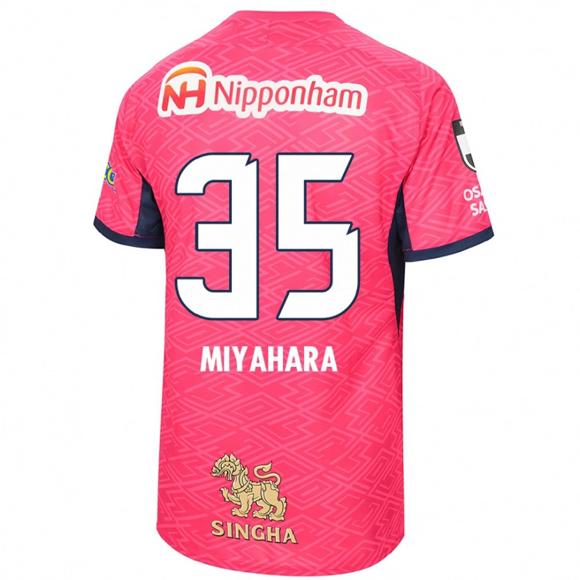 Danxen Dětské Jinta Miyahara #35 Bílá Sakura Růžová Domů Hráčské Dresy 2025/26 Dres