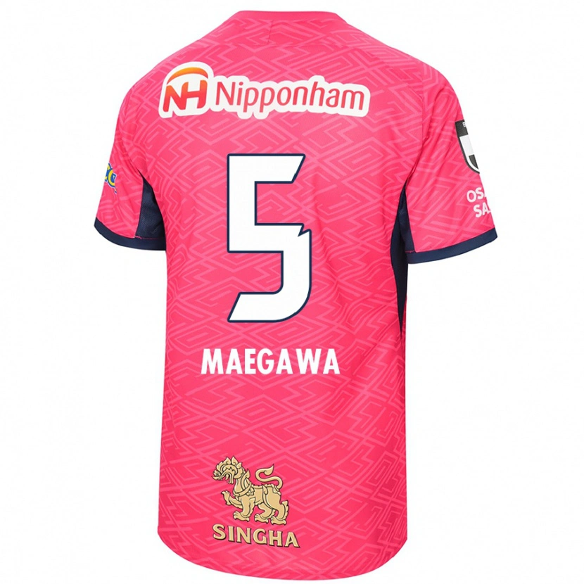 Danxen Dětské Miki Maegawa #5 Bílá Sakura Růžová Domů Hráčské Dresy 2025/26 Dres