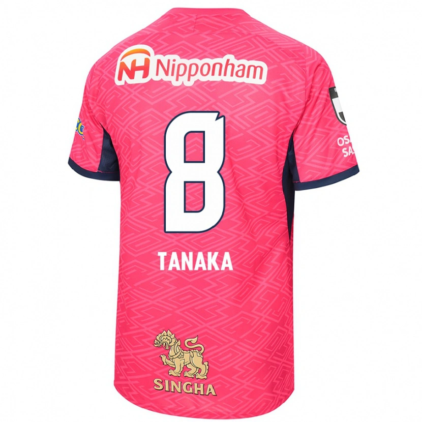 Danxen Dětské Tomoko Tanaka #8 Bílá Sakura Růžová Domů Hráčské Dresy 2025/26 Dres