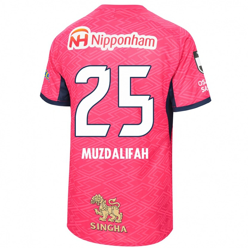 Danxen Dětské Zahra Muzdalifah #25 Bílá Sakura Růžová Domů Hráčské Dresy 2025/26 Dres