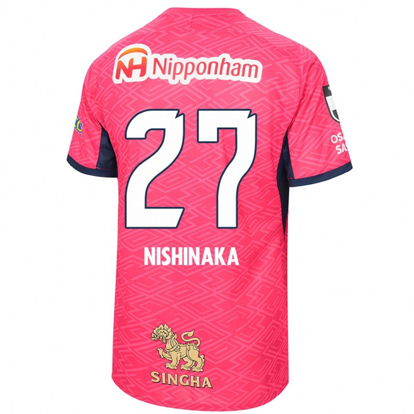 Danxen Dětské Maho Nishinaka #27 Bílá Sakura Růžová Domů Hráčské Dresy 2025/26 Dres