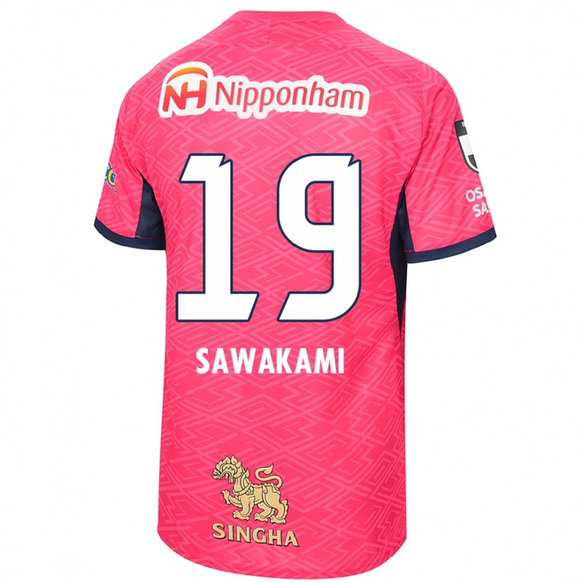 Danxen Dětské Ryuji Sawakami #19 Bílá Sakura Růžová Domů Hráčské Dresy 2025/26 Dres