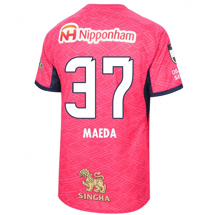 Danxen Dětské Ryudai Maeda #37 Bílá Sakura Růžová Domů Hráčské Dresy 2025/26 Dres