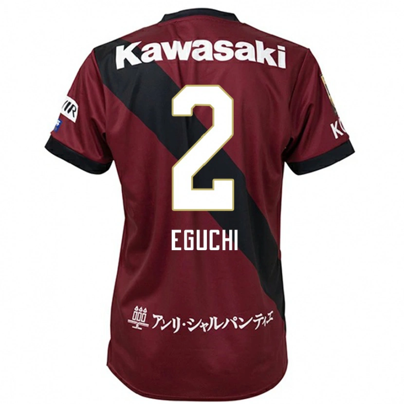 Danxen Dětské Takuma Eguchi #2 Bílá Černá Domů Hráčské Dresy 2025/26 Dres