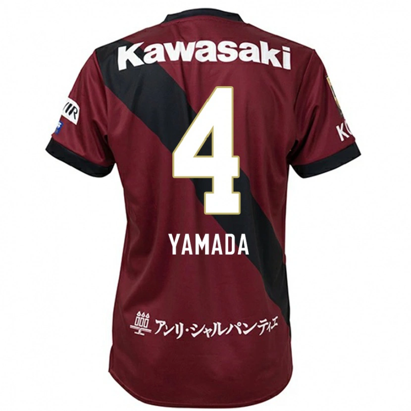 Danxen Dětské Kaito Yamada #4 Bílá Černá Domů Hráčské Dresy 2025/26 Dres