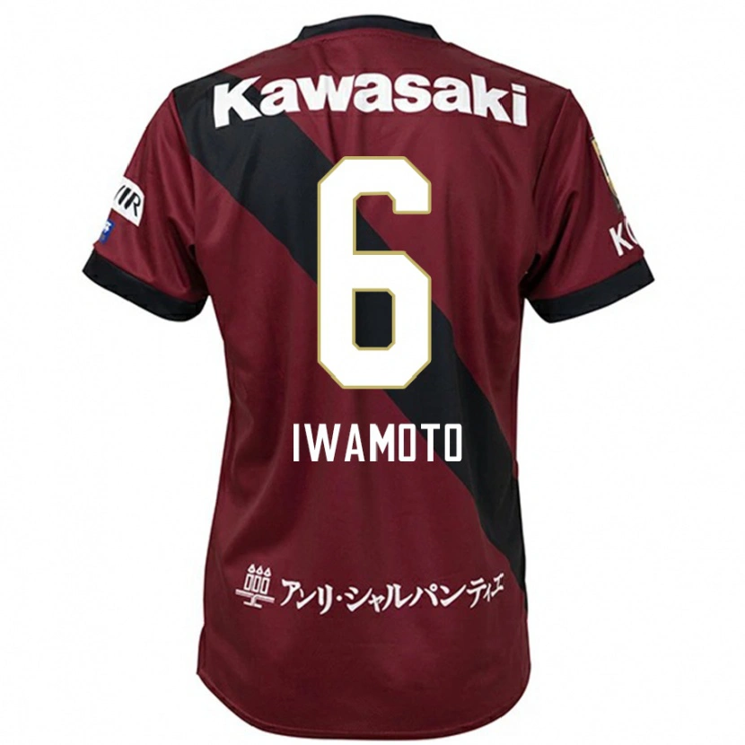 Danxen Dětské Yuan Iwamoto #6 Bílá Černá Domů Hráčské Dresy 2025/26 Dres
