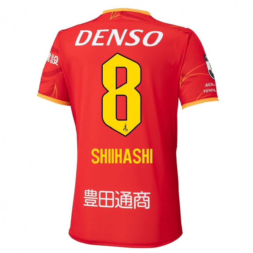 Danxen Dětské Keiya Shiihashi #8 Bílá Červená Domů Hráčské Dresy 2025/26 Dres