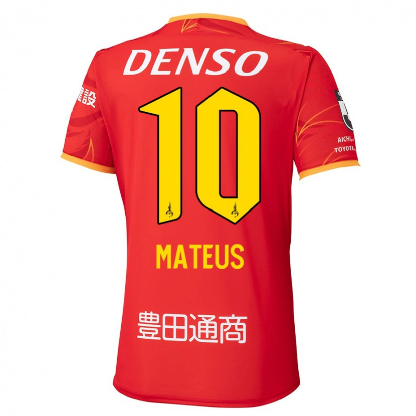 Danxen Dětské Mateus #10 Bílá Červená Domů Hráčské Dresy 2025/26 Dres