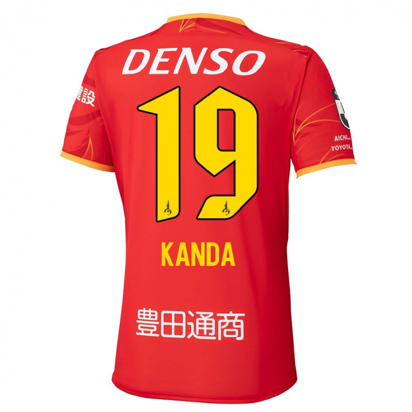 Danxen Dětské Ryu Kanda #19 Bílá Červená Domů Hráčské Dresy 2025/26 Dres