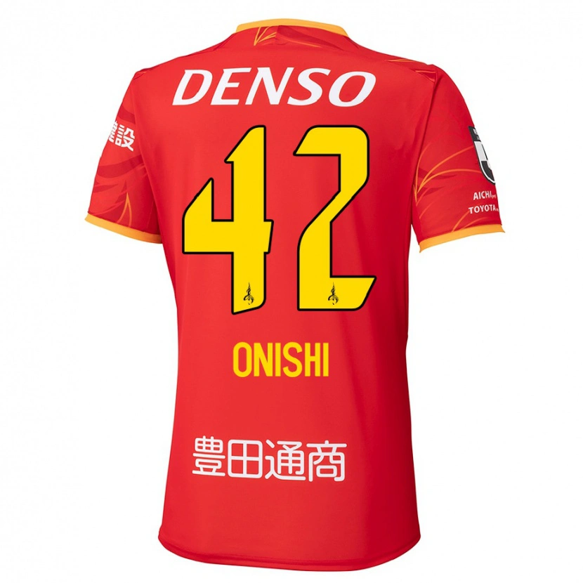 Danxen Dětské Ritsu Onishi #42 Bílá Červená Domů Hráčské Dresy 2025/26 Dres