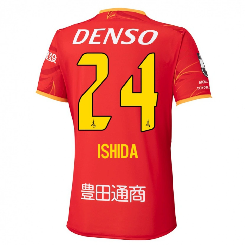 Danxen Dětské Ryotaro Ishida #24 Bílá Červená Domů Hráčské Dresy 2025/26 Dres