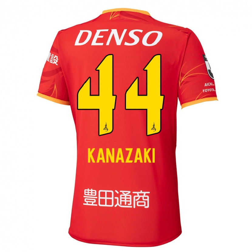 Danxen Dětské Mu Kanazaki #44 Bílá Červená Domů Hráčské Dresy 2025/26 Dres