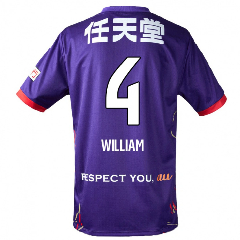 Danxen Dětské Patrick William #4 Bílá Fialová Černá Domů Hráčské Dresy 2025/26 Dres