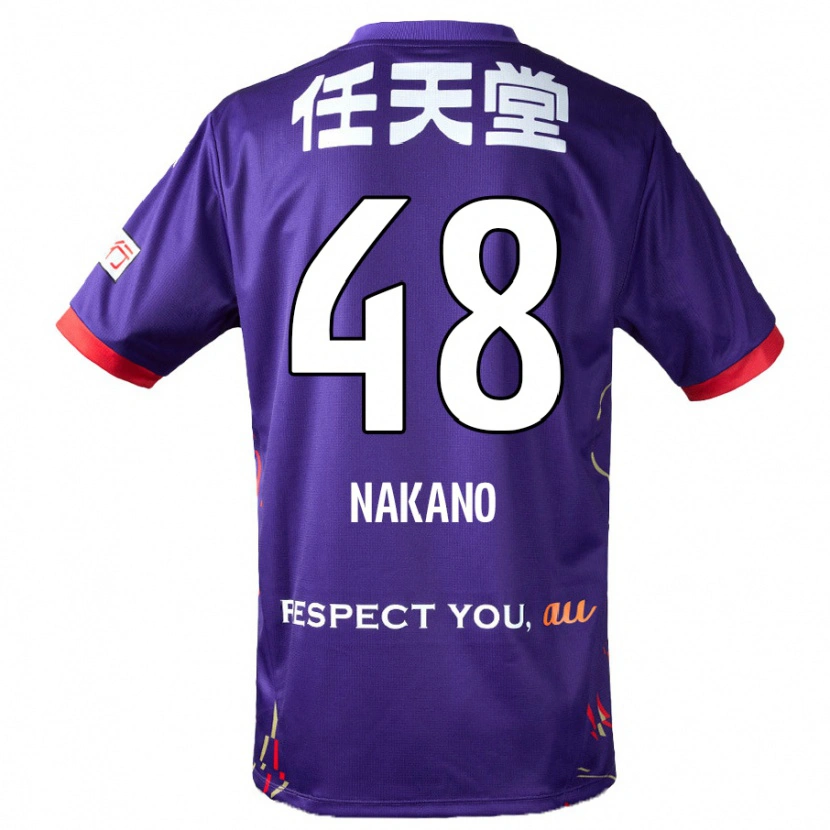 Danxen Dětské Ryuma Nakano #48 Bílá Fialová Černá Domů Hráčské Dresy 2025/26 Dres