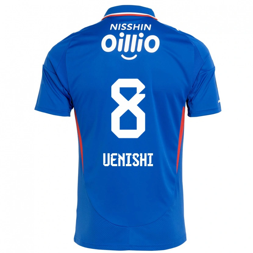 Danxen Dětské Haruki Uenishi #8 Bílá Královská Modrá Domů Hráčské Dresy 2025/26 Dres