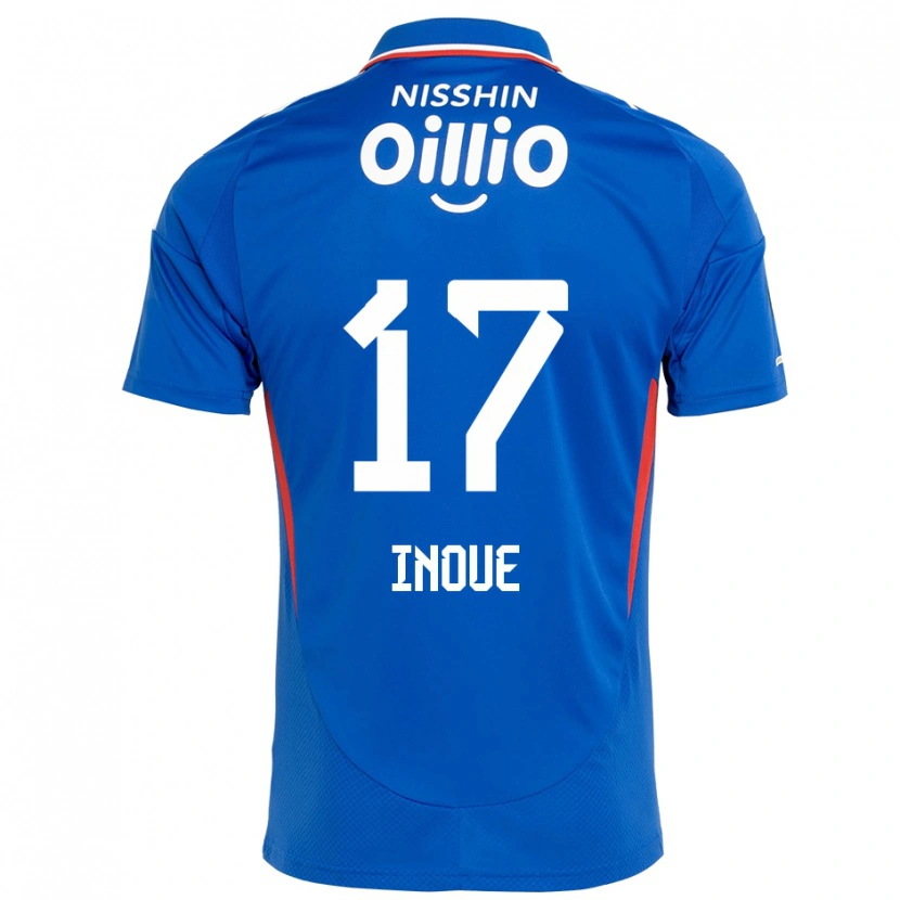Danxen Dětské Kenta Inoue #17 Bílá Královská Modrá Domů Hráčské Dresy 2025/26 Dres
