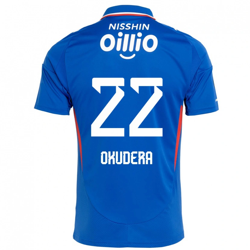 Danxen Dětské Minato Okudera #22 Bílá Královská Modrá Domů Hráčské Dresy 2025/26 Dres