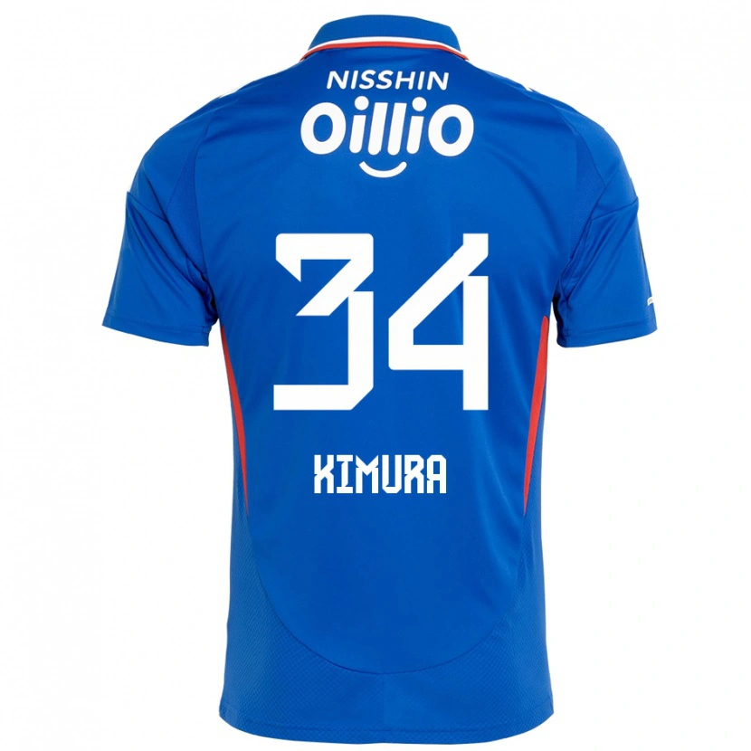 Danxen Dětské Takuto Kimura #34 Bílá Královská Modrá Domů Hráčské Dresy 2025/26 Dres