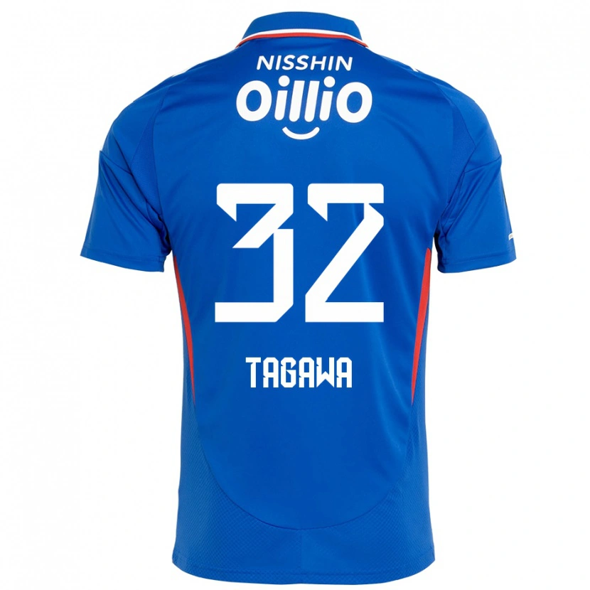 Danxen Dětské Tomoki Tagawa #32 Bílá Královská Modrá Domů Hráčské Dresy 2025/26 Dres