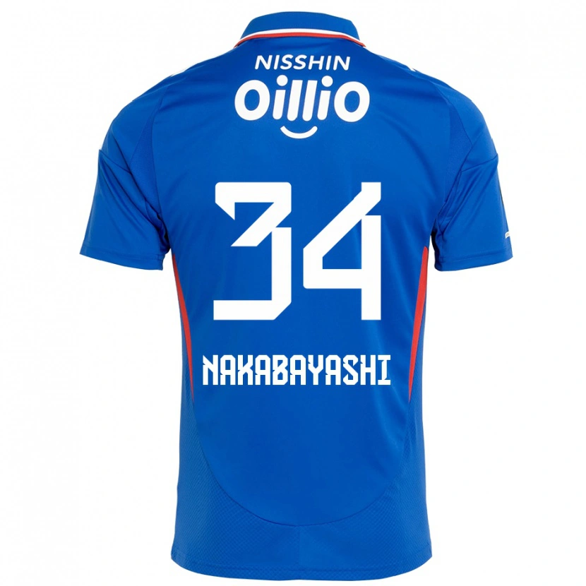 Danxen Dětské Hirotsugu Nakabayashi #34 Bílá Královská Modrá Domů Hráčské Dresy 2025/26 Dres