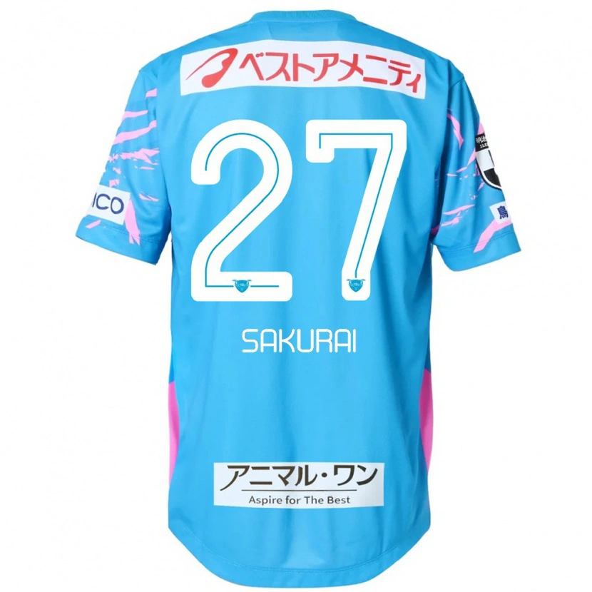 Danxen Dětské Tatsunori Sakurai #27 Bílá Růžová Domů Hráčské Dresy 2025/26 Dres